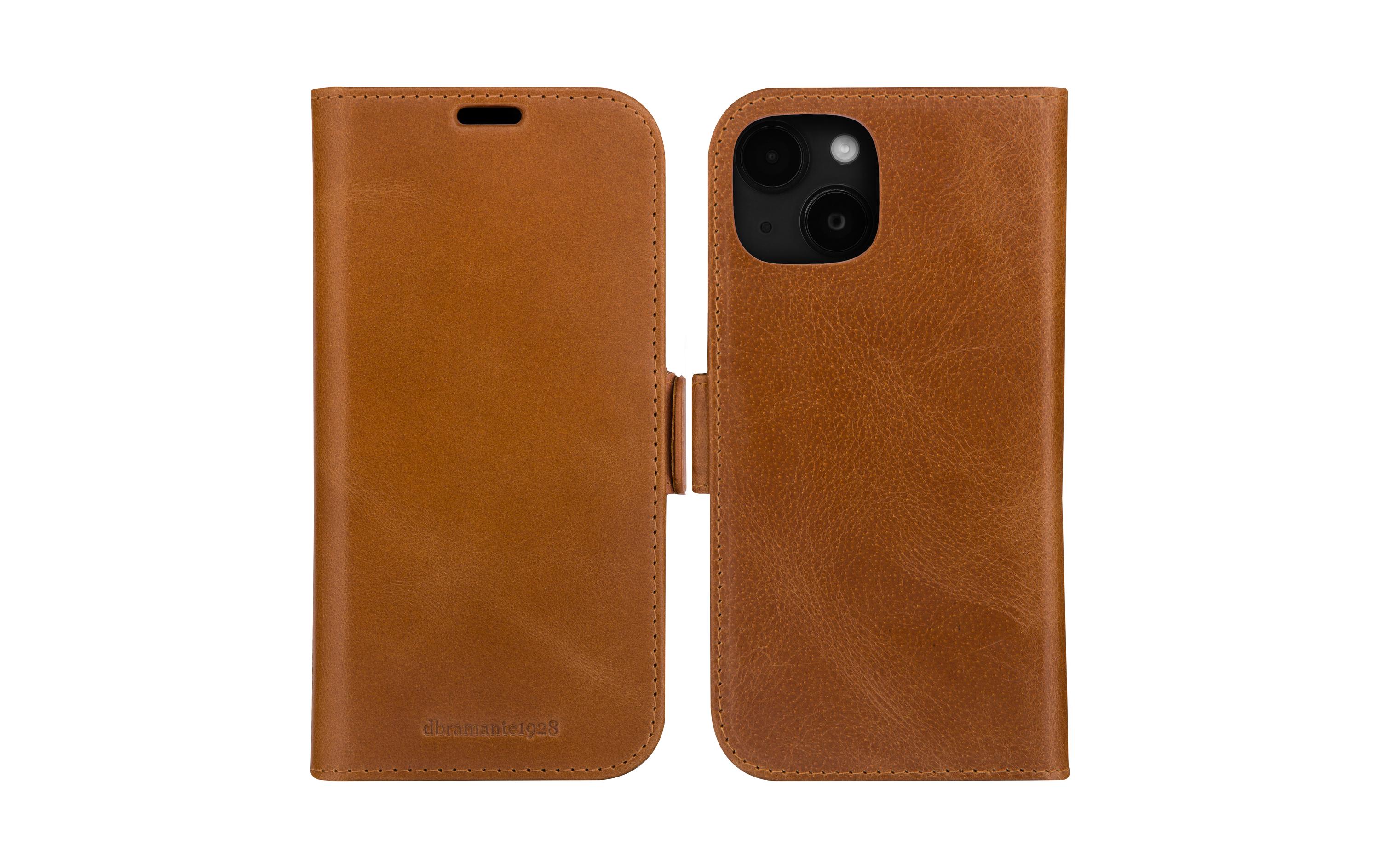 Book Cover Lynge iPhone 15 BraunSchutzhülle für das Apple iPhone 15