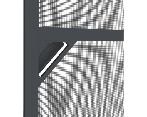 Insectenhor aluminium deur antraciet 100x210 cm