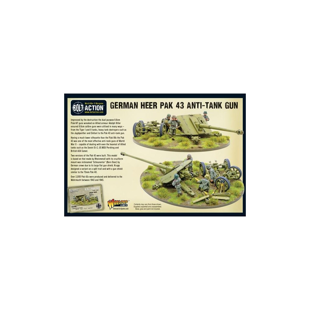 Bolt Action - German - German Heer Pak 43 Anti-Tank Gun