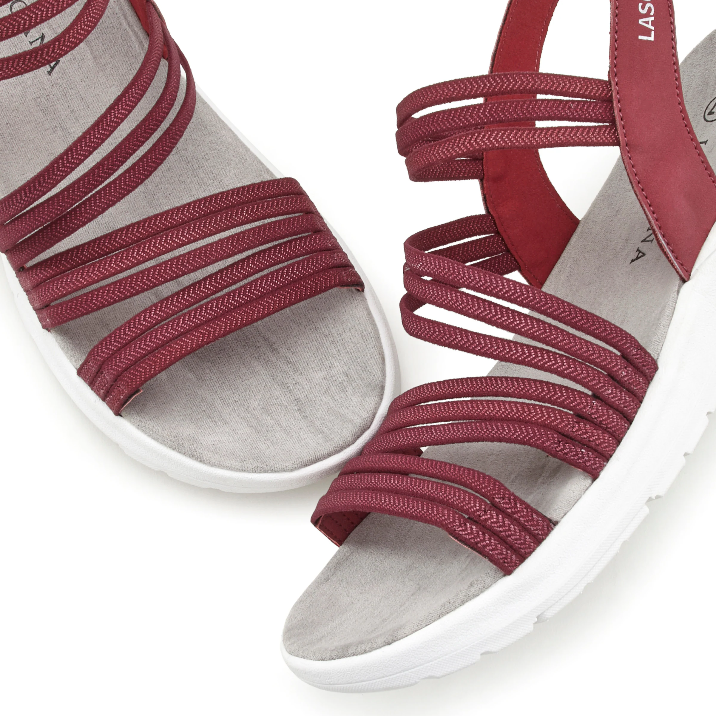LASCANA Sandale in rot