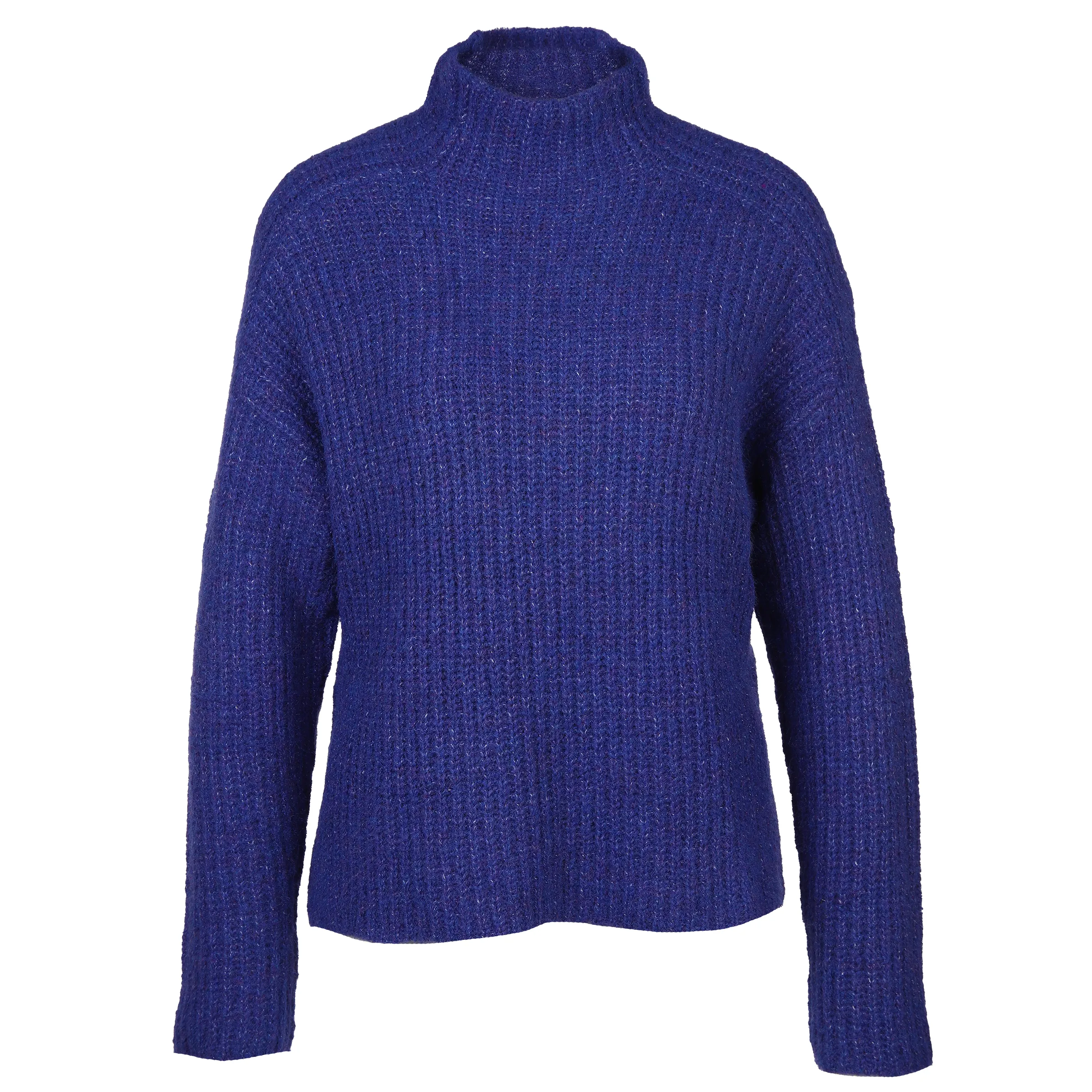 Damen Rollkragenpullover in melierter Optik
