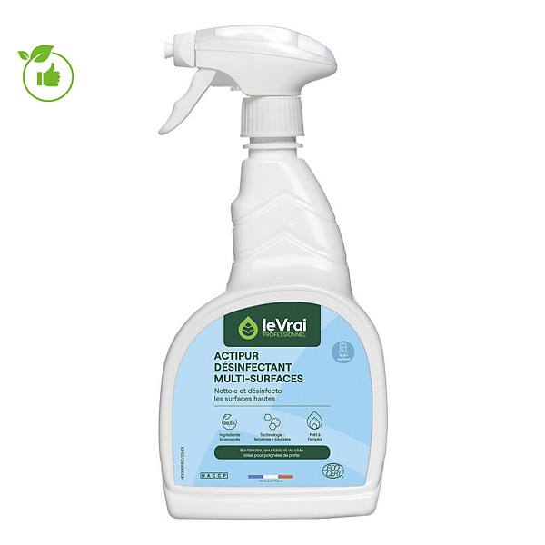 Désinfectant multi-usages PAE HACCP Le Vrai Actipur 750 ml