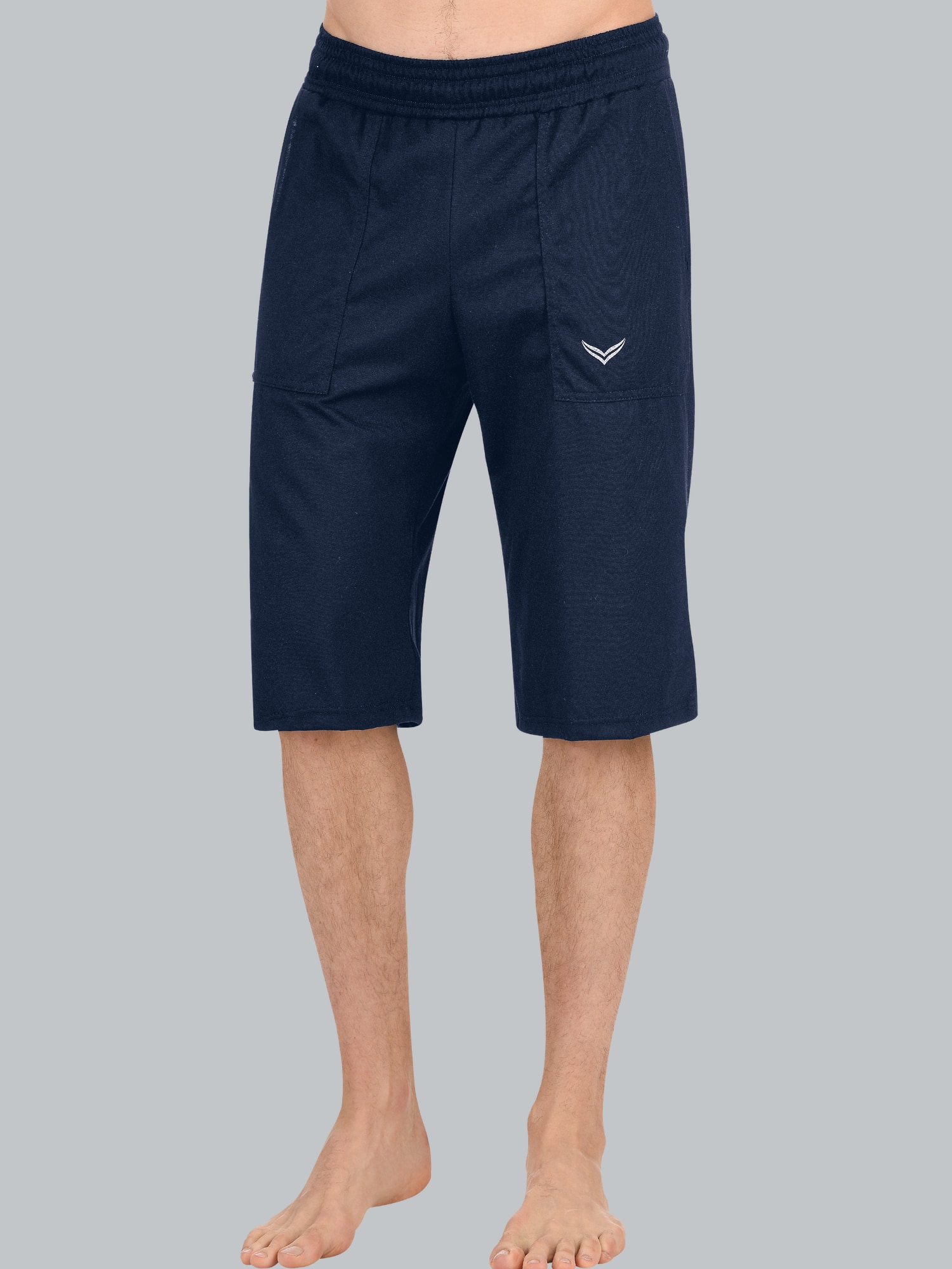 Bermuda aus Single-Jersey Navy