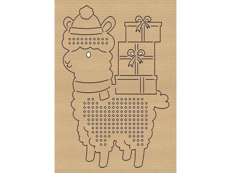 URSUS Bastelset Kreuzstich-Motive Weihnachten 12 Stück Strickset für weihnachtliche Kreuzstich Motive