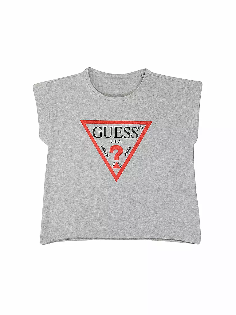GUESS Mädchen T-Shirt Cropped Fit grau