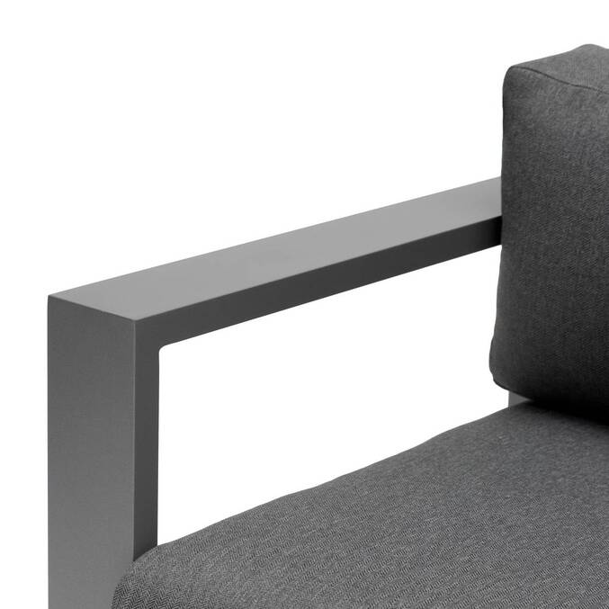 Canapé de jardin ALLURE Graphite & Gris zebrano