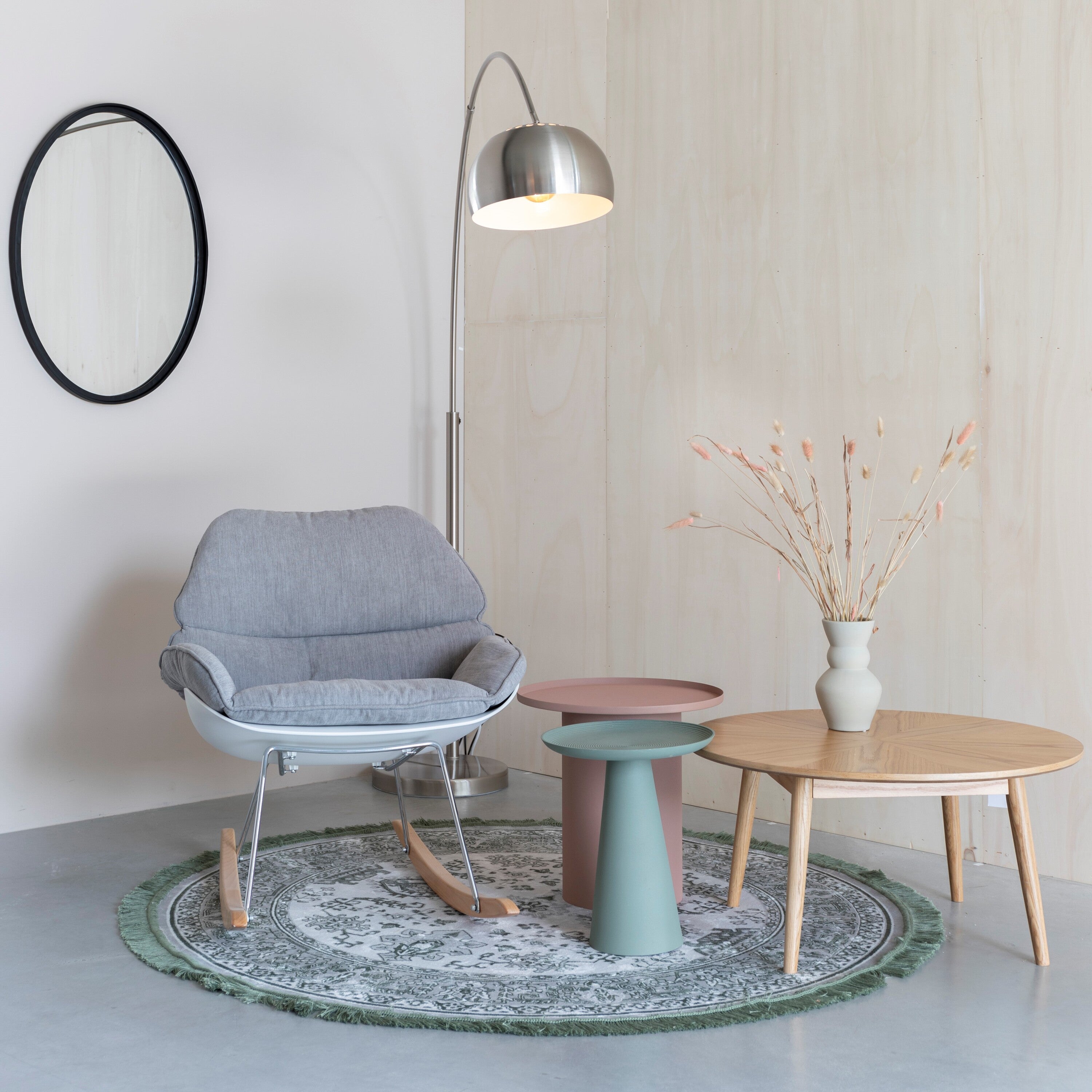 by fonQ basic Tira Bijzettafel - Groen - Ã 34,5 cm