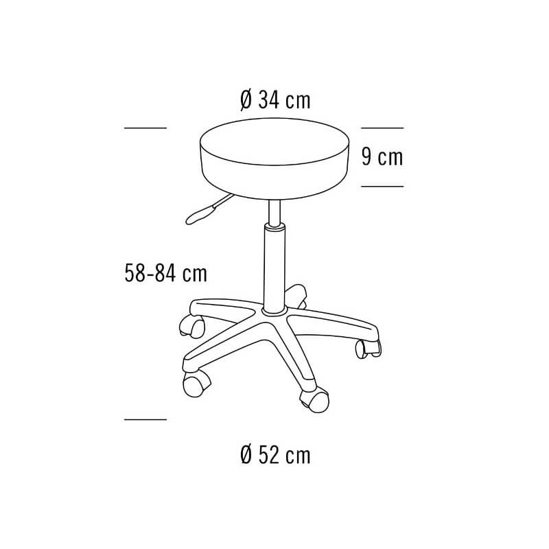 Tabouret Confort Blanc Sibel