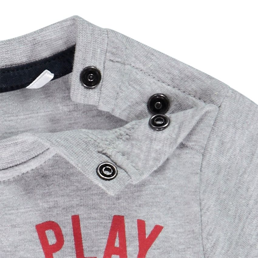 T-shirt manches courtes print Tom & Jerry Warner pour bébé garçon - Gris clair