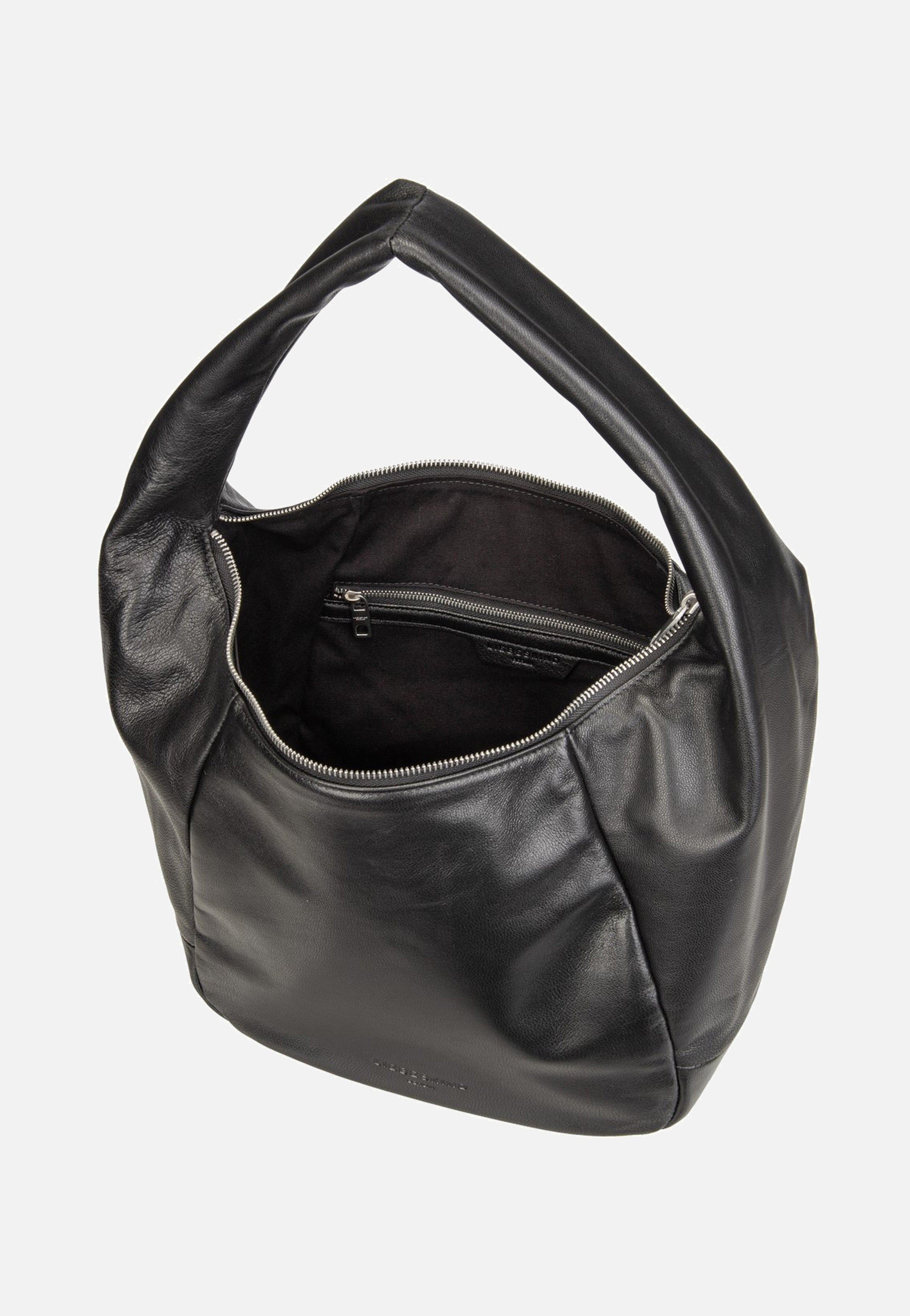 Farrah M Vintage Goat Black - Hobo Bag