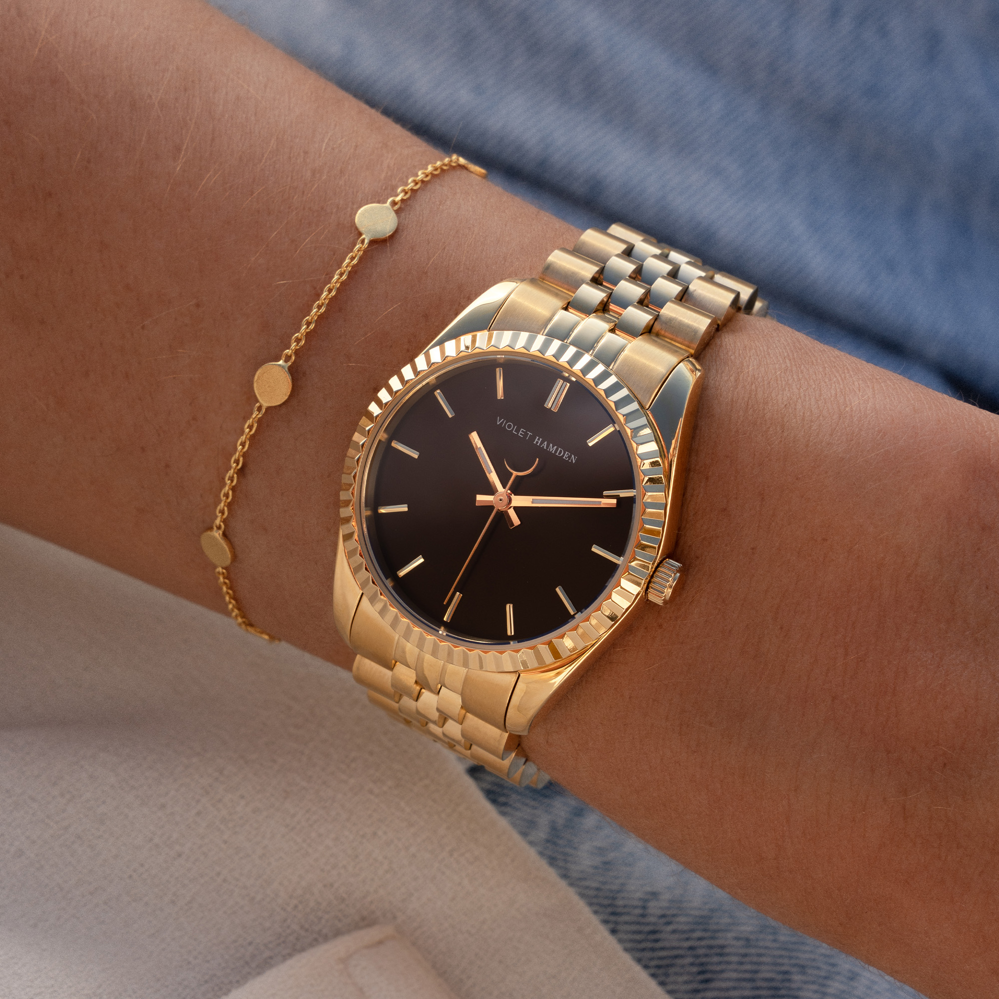 horloge Violet Hamden Violet Hamden Goud