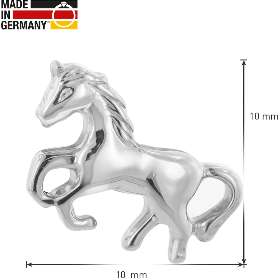 trendor Kinder-Ohrringe Pferd silver