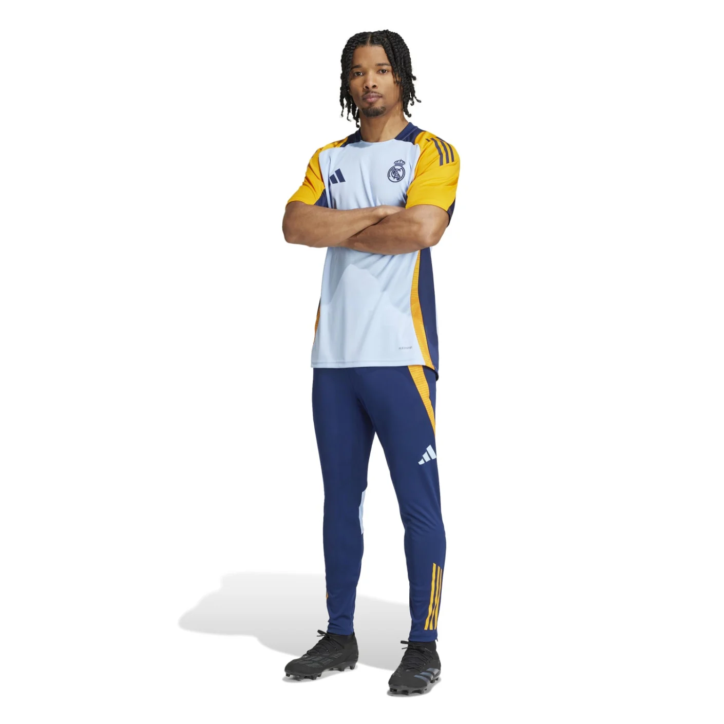 Adidas Real Madrid Trainingsbroek 2024-2025 Donkerblauw Lichtblauw