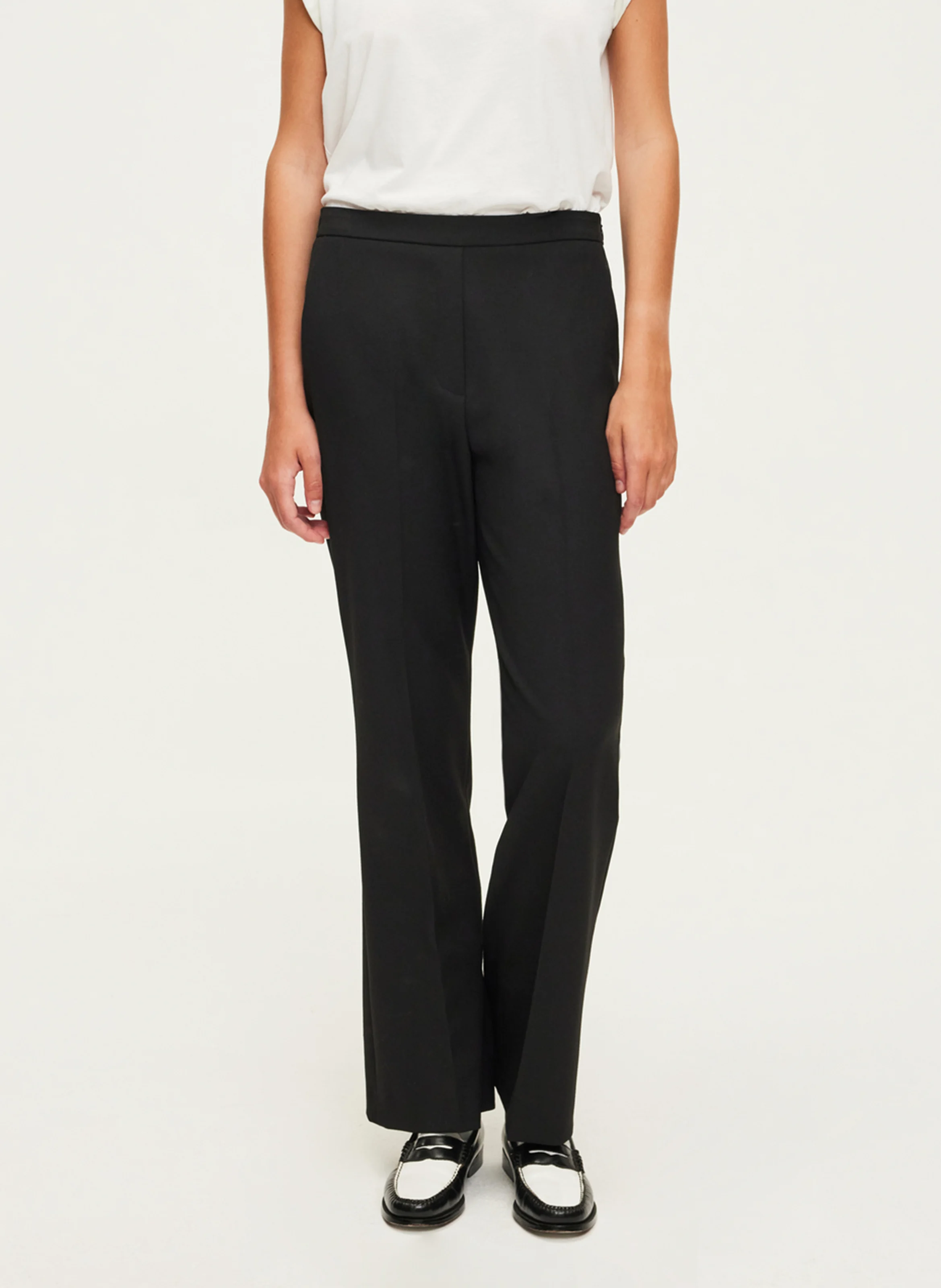 NIHAL - Pantalon droit| Noir