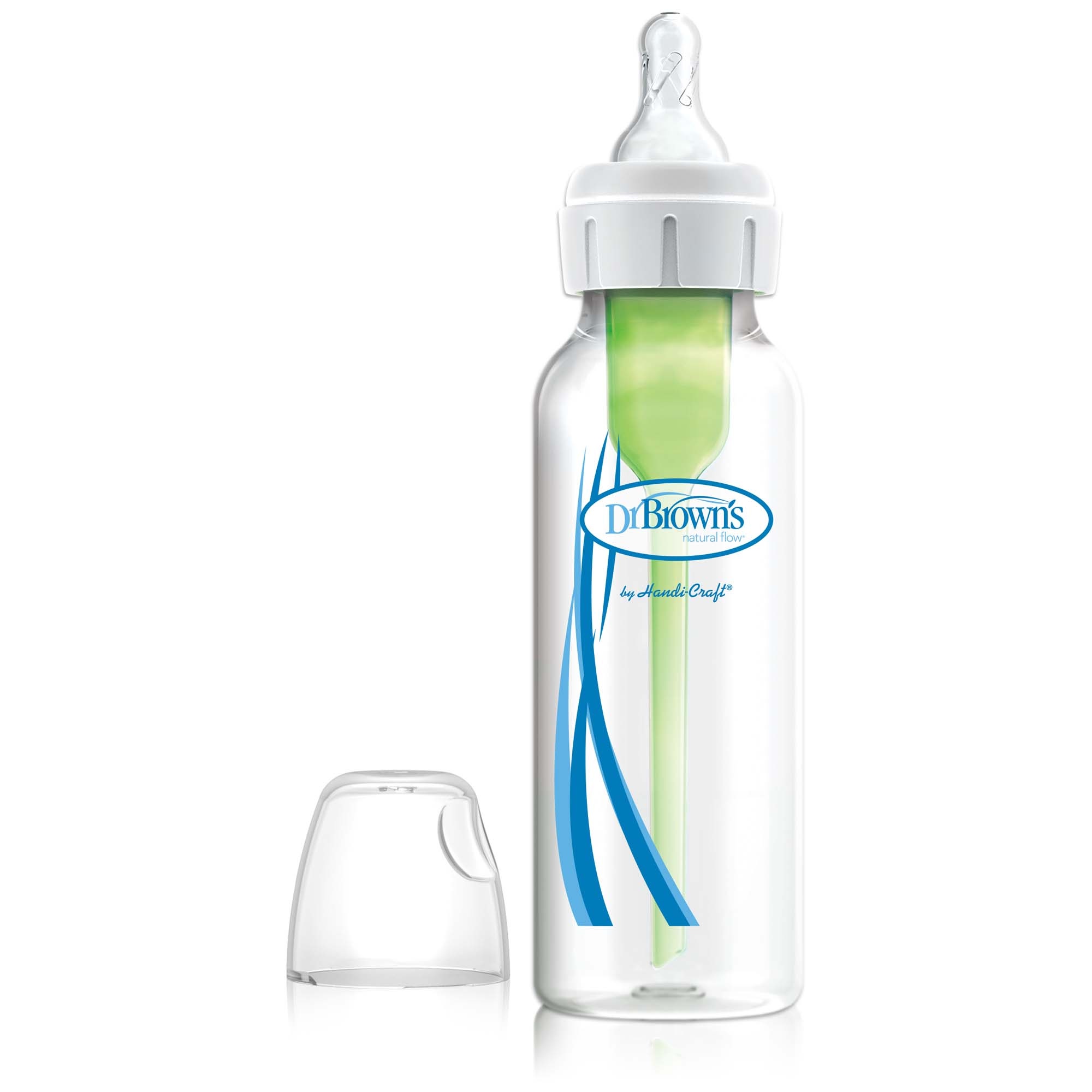 Dr. Brown's Options+ Standaard halsfles 250ml transparant