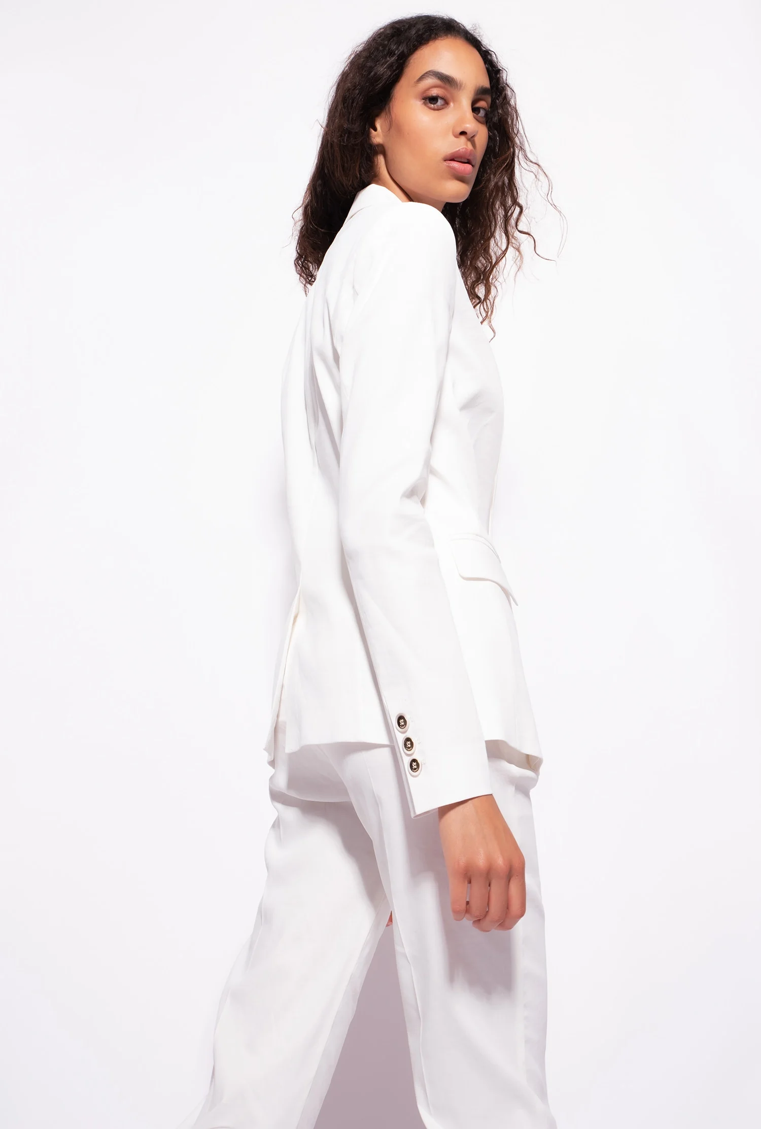Pantalon avec ceinture love birds | Blanc
