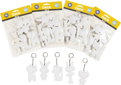 Stoffigurer Med Nøglering - 25 Stk
