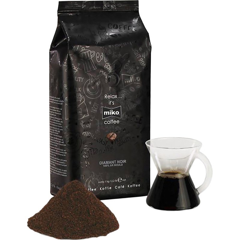 Café moulu Miko Diamant Noir - Paquet de 1 kg