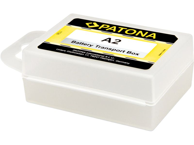 Patona Akku-Box für Canon NP-LPE6NH, NP-FZ100 und NP-FW50 Akku-Aufbewahrungsbox