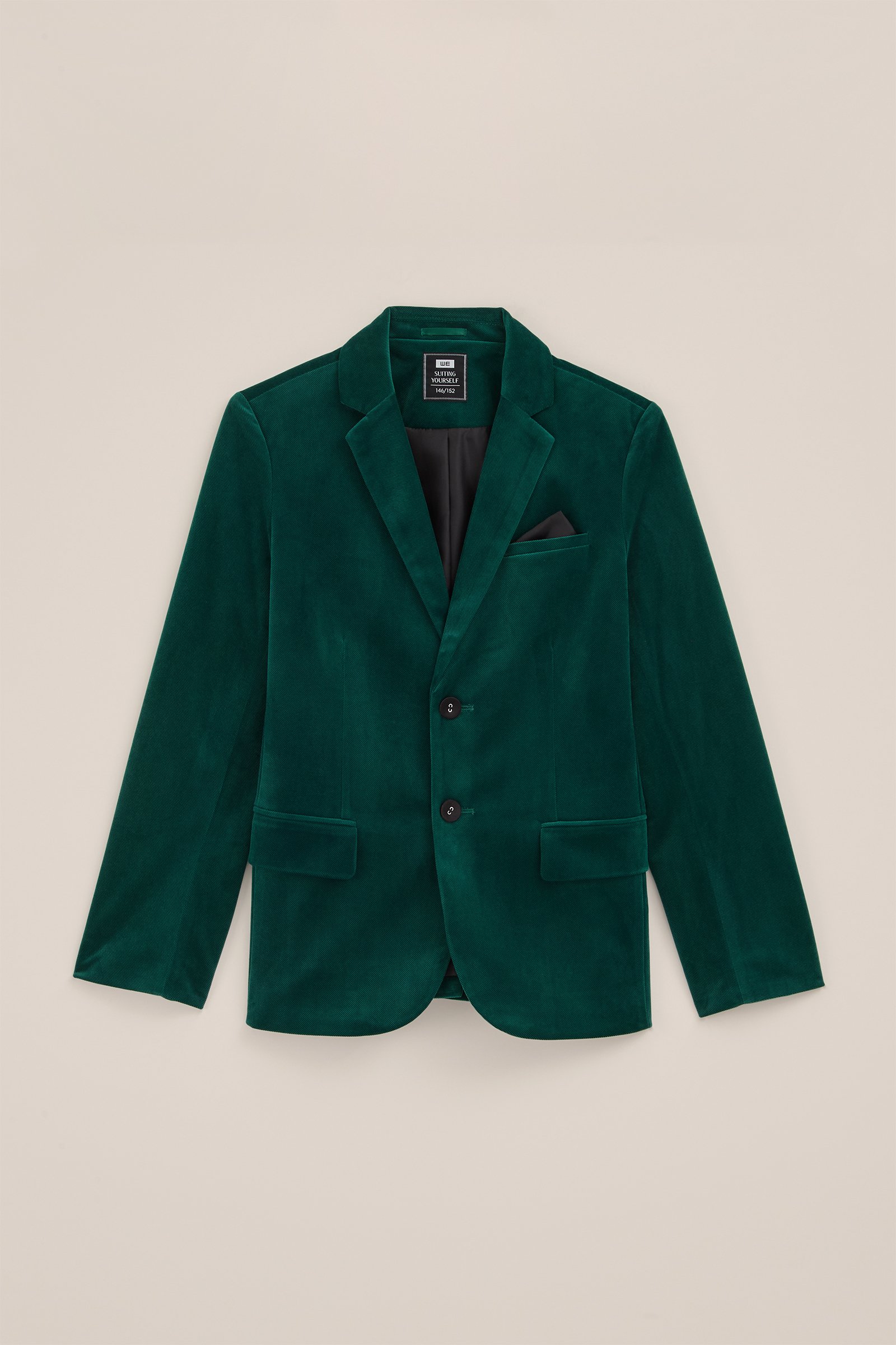Jongens velvet blazer WE Fashion Groen