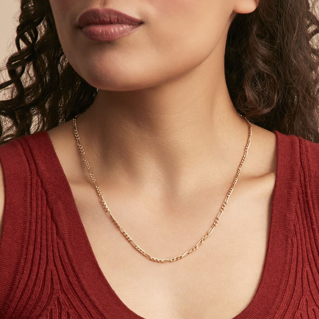Chaîne Valene Maille Alternée 1/3 Or Jaune