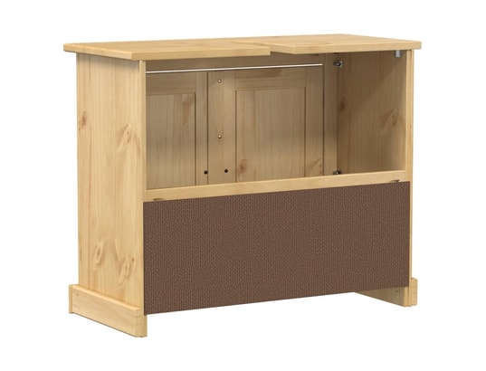 VIDAXL - Armoire lavabo de salle de bain corona bois de pin massif