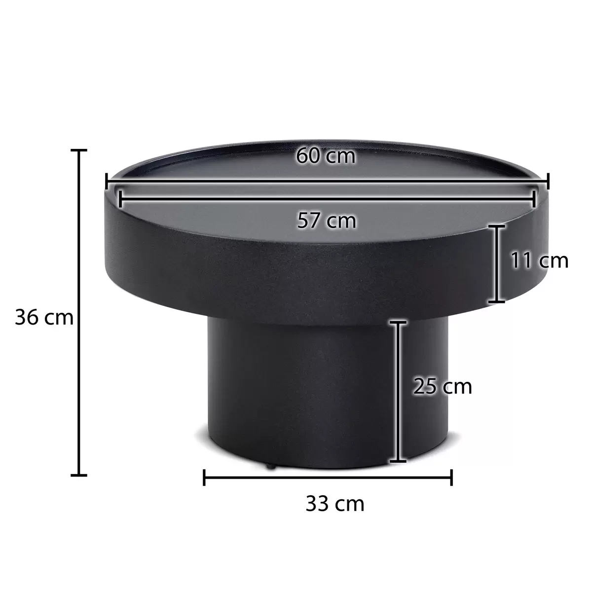 Couchtisch Ribadeo Schwarz