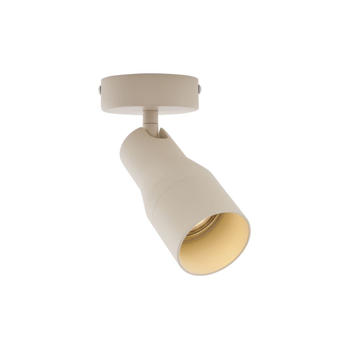 Moderne plafondspot beige GU10 50mm rond - Stanley