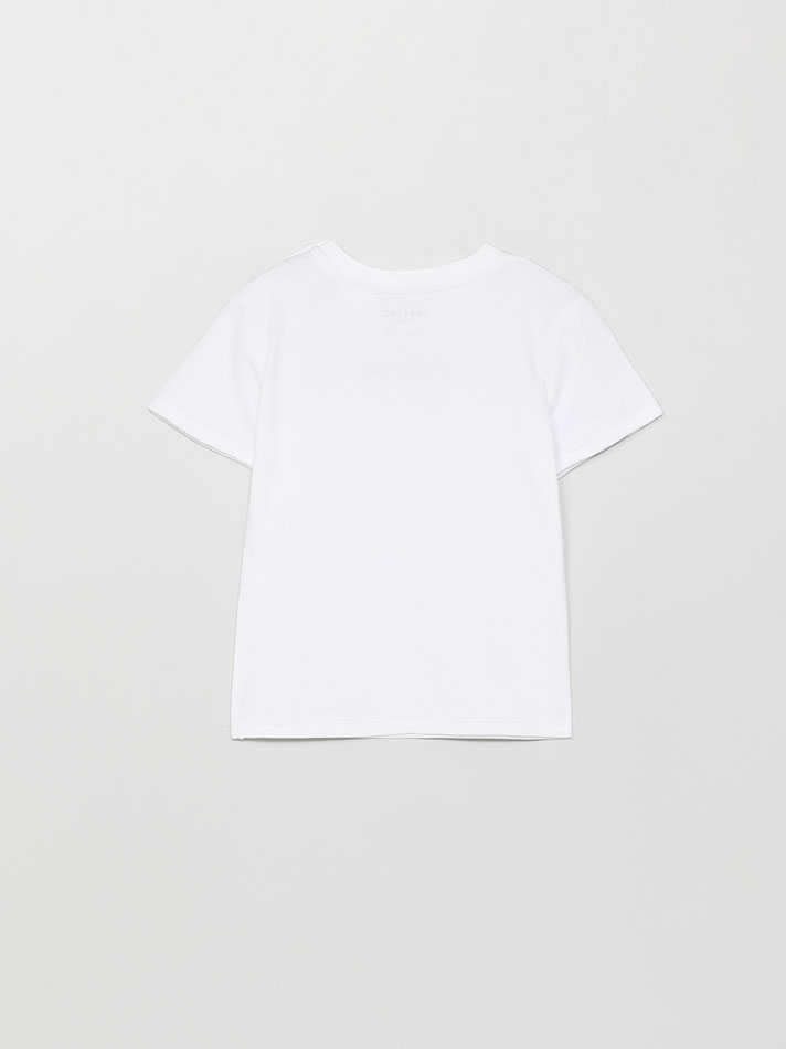 Pacote com 4 camisetas lisas de manga curta - Brancas
