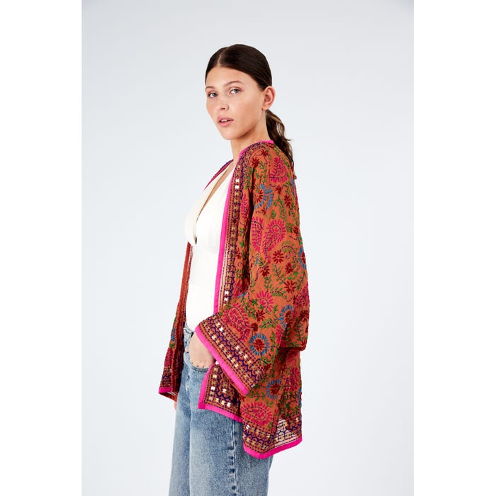 Veritas-Korte kimono hand geborduurd