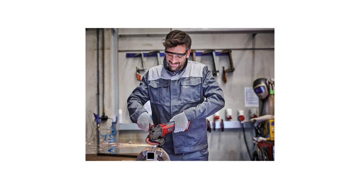 EINHELLAccu Haakse Sliijper TE-AG 18/125-2 Li (1x4,0 Ah) haakse slijper  (Rood/zwart, Incl. 4.0 Ah Power X-Change accu en oplader)