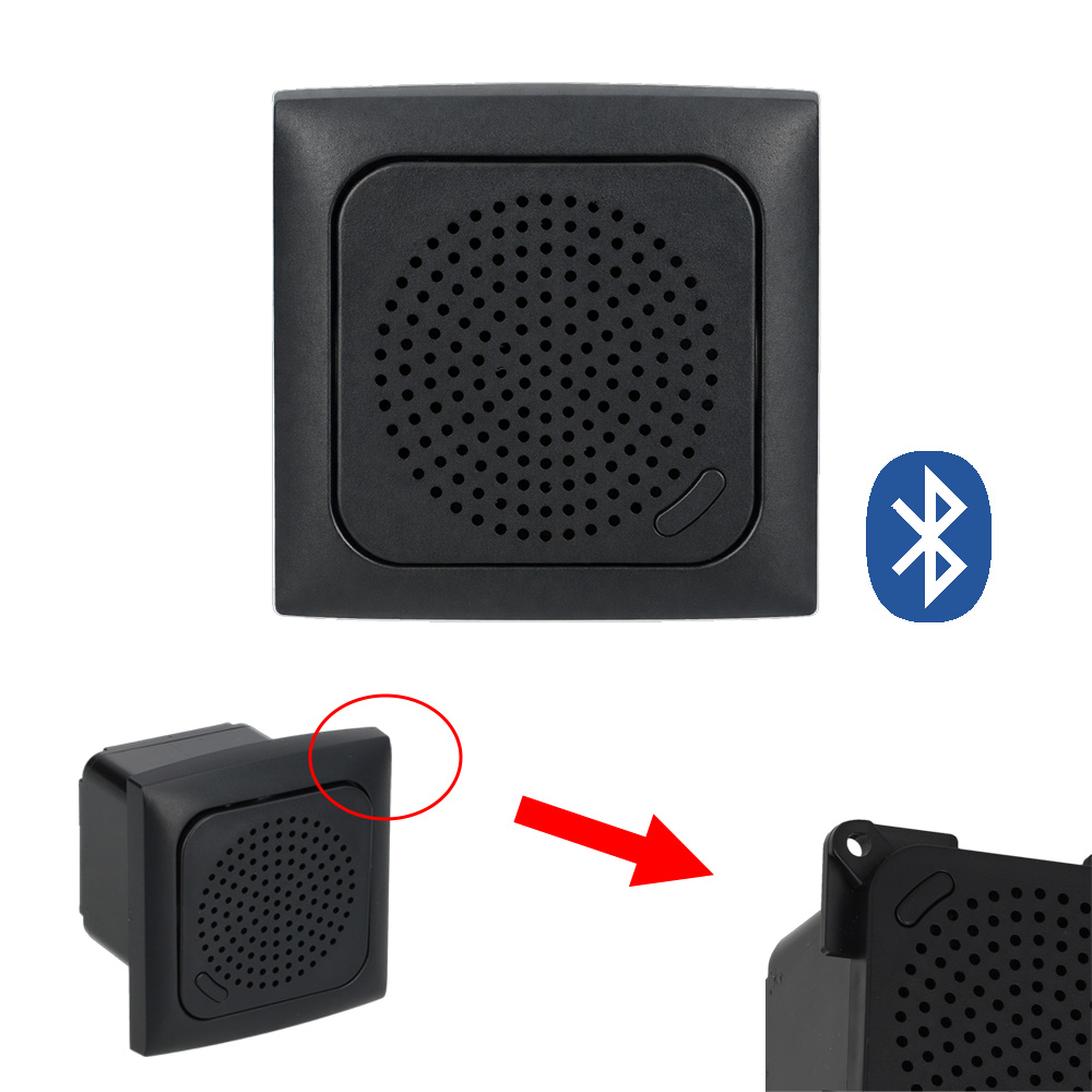 Haut-parleur Bluetooth C-Line noir encastrable HABA