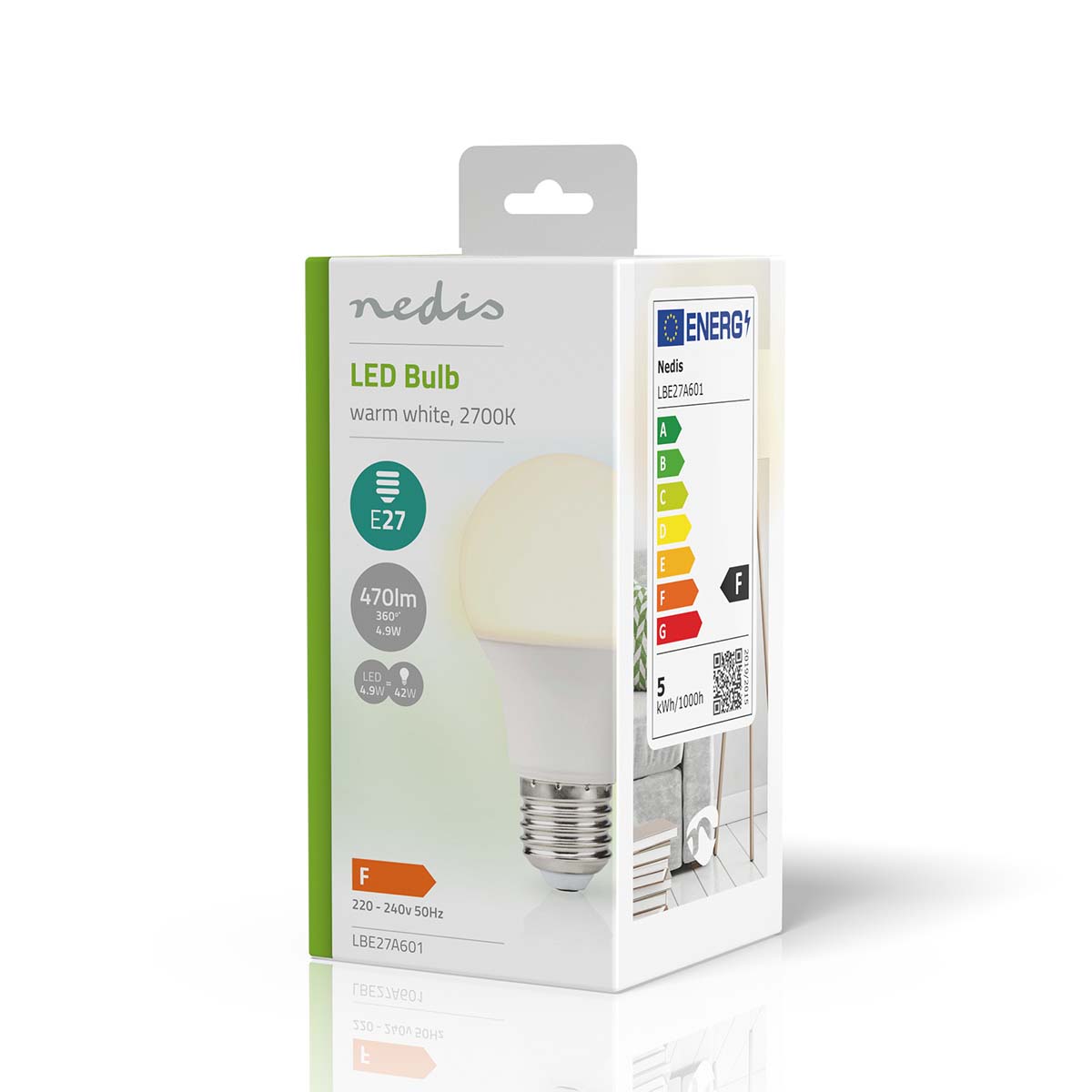 Nedis LBE27A601 E27 LED-Lamp