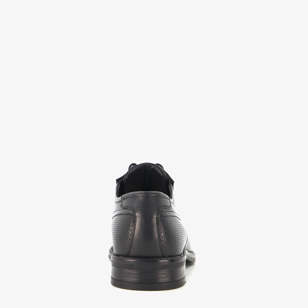 Van Beers leren heren veterschoenen zwart