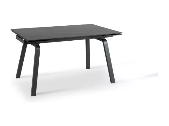 Dylan Table extensible (140/200 x 80 cm) en céramique grise