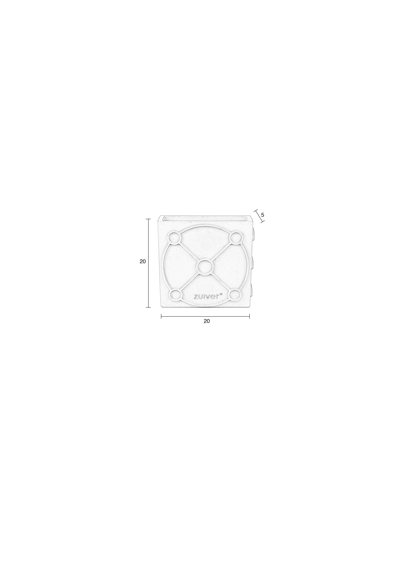 Vaas GRAPHIC FLAT grijs