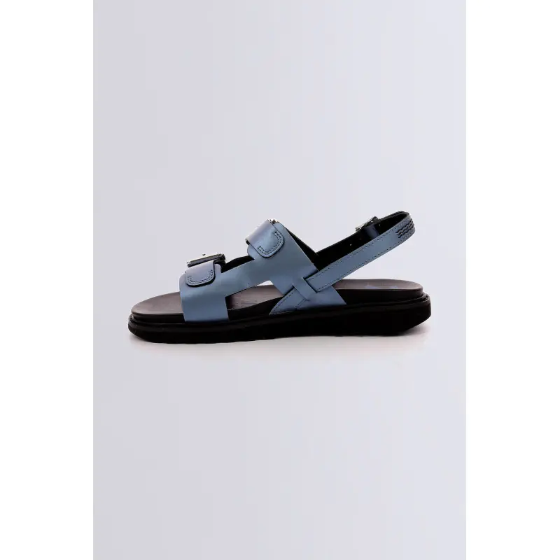 Neosummer Bleu metal SANDALES Cuir Femme