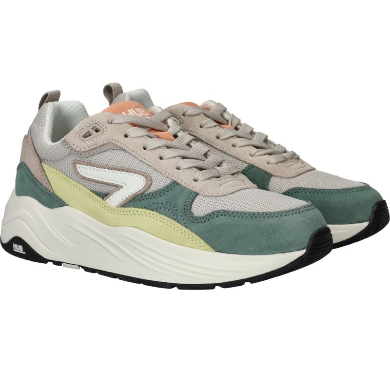 HUB Glide S43 Sneakers Groen Dames