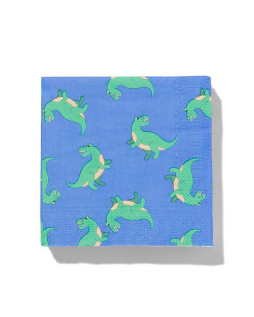 serviettes dino 24 x 24 cm lot de 20