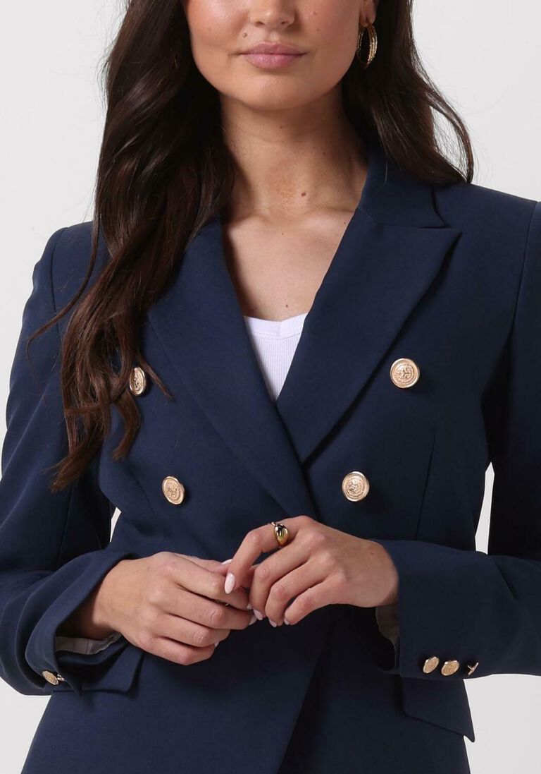 ACCESS blauwe access blazer double-breasted blazer with buttons