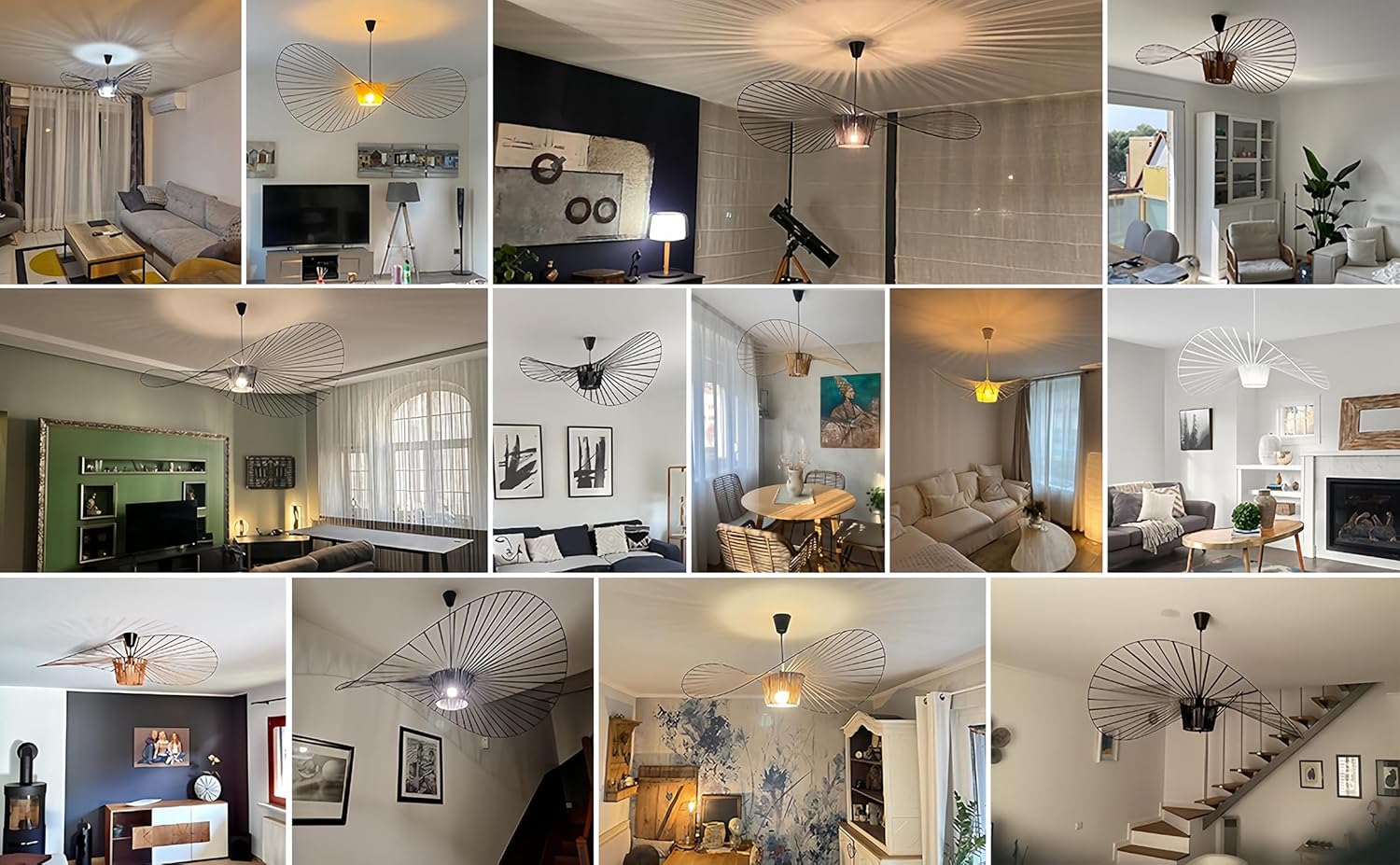 Vertigo Lampe Schwarz 200CM Modern Vintage Pendelleuchte Hängend Hängelampe Geeignet FüR Esstisch Wohnzimmer Schlafzimmer Hängeleuchte, Max 40W