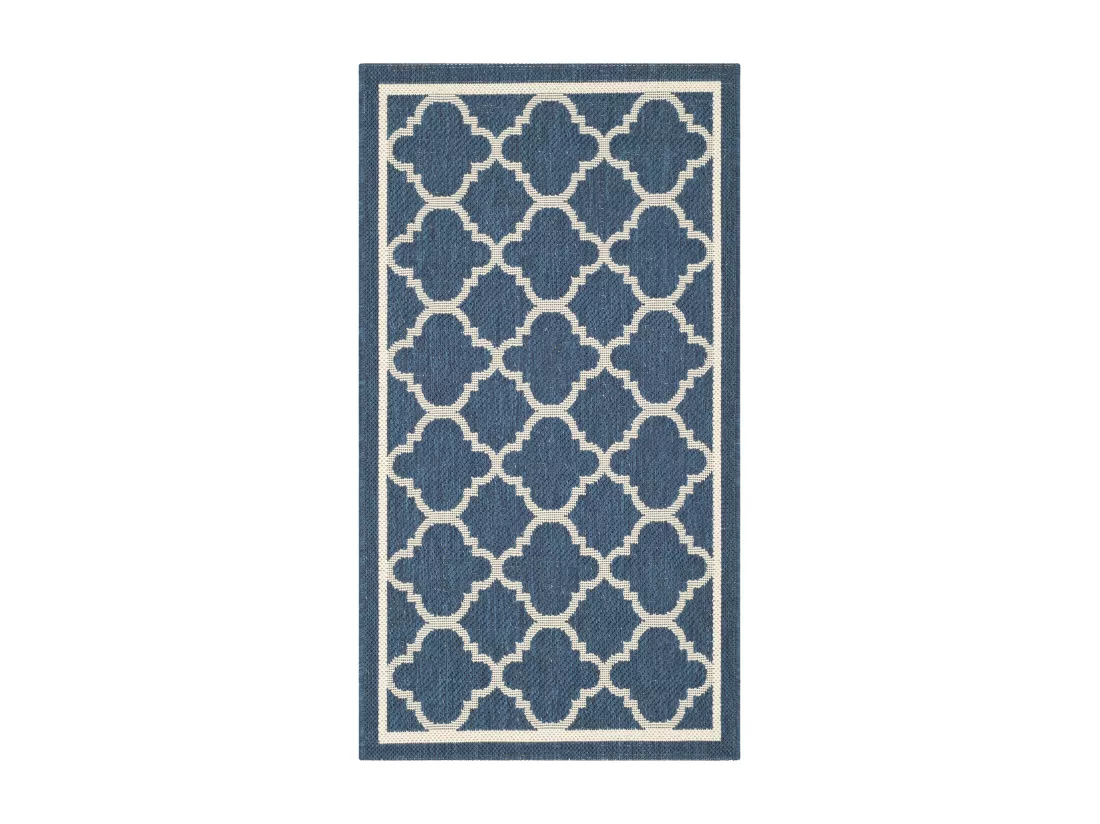 Tapis Navy & Beige 122 X 170 cm - Bleeker