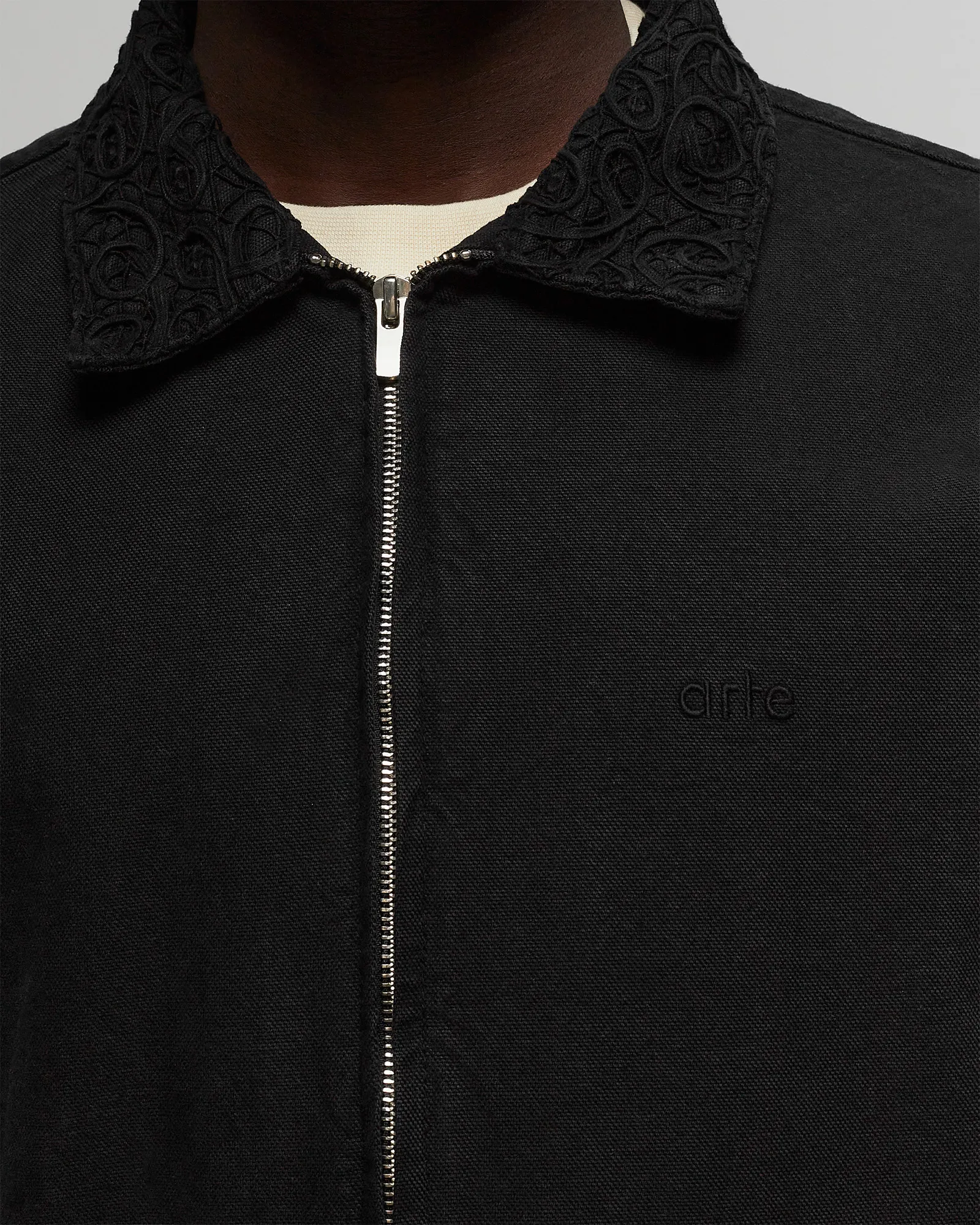 Arte Antwerp Embroidery Collar Jacket Canvas