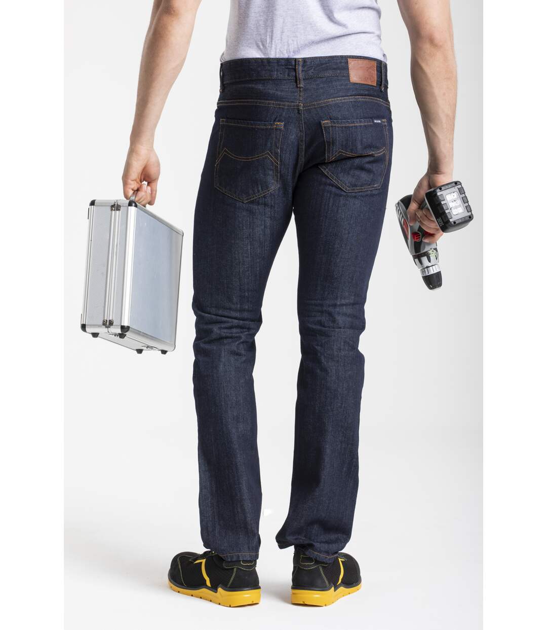 Jeans de travail coton coupe confort brut DENIM