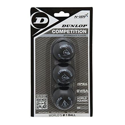 Squash ball Dunlop COMPETITION 3-blister