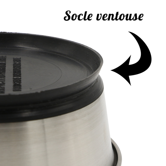 Gamelle Inox Ventousée Ø12cm 350 ml
