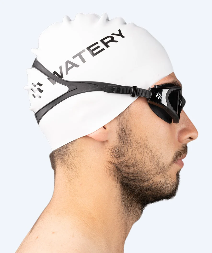 Watery motions svømmebriller - Raven Active - Sort (Smoke linse)