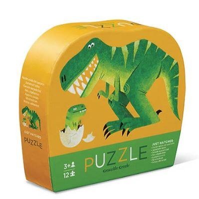 Crocodile Creek Puzzel - Shaped box - 12 stuks -Baby dinosaurus