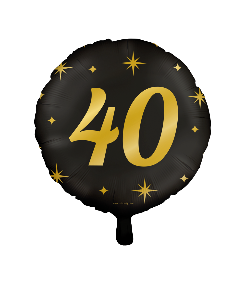 Helium Ballon 40 Jaar Leeg 30cm
