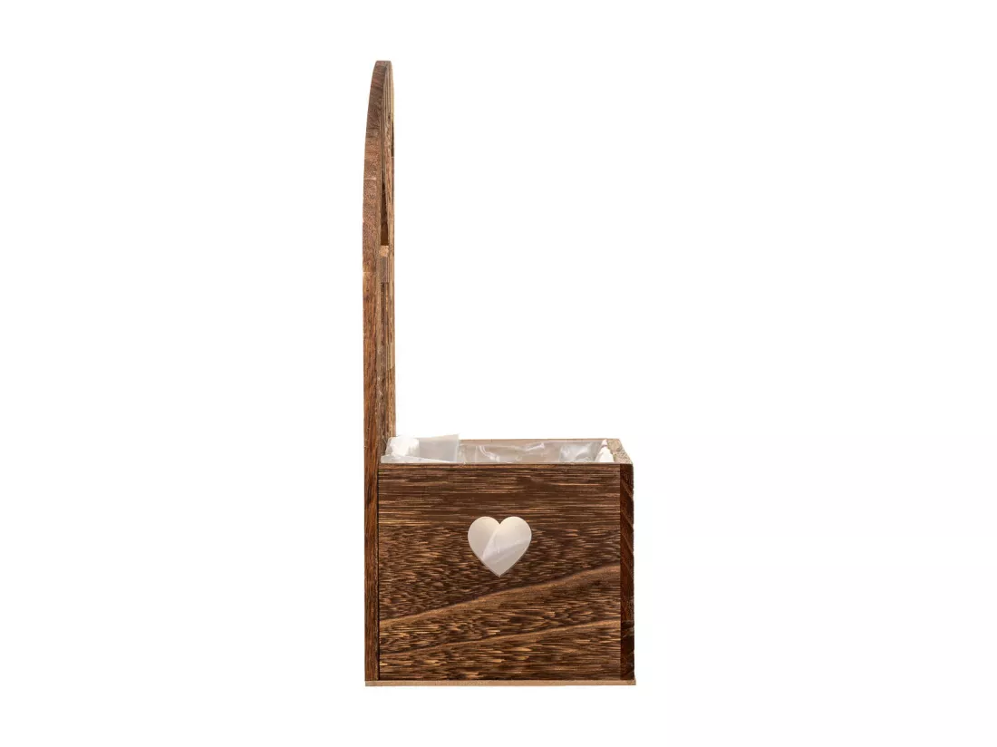 Support en bois marron 25x15x35.5h